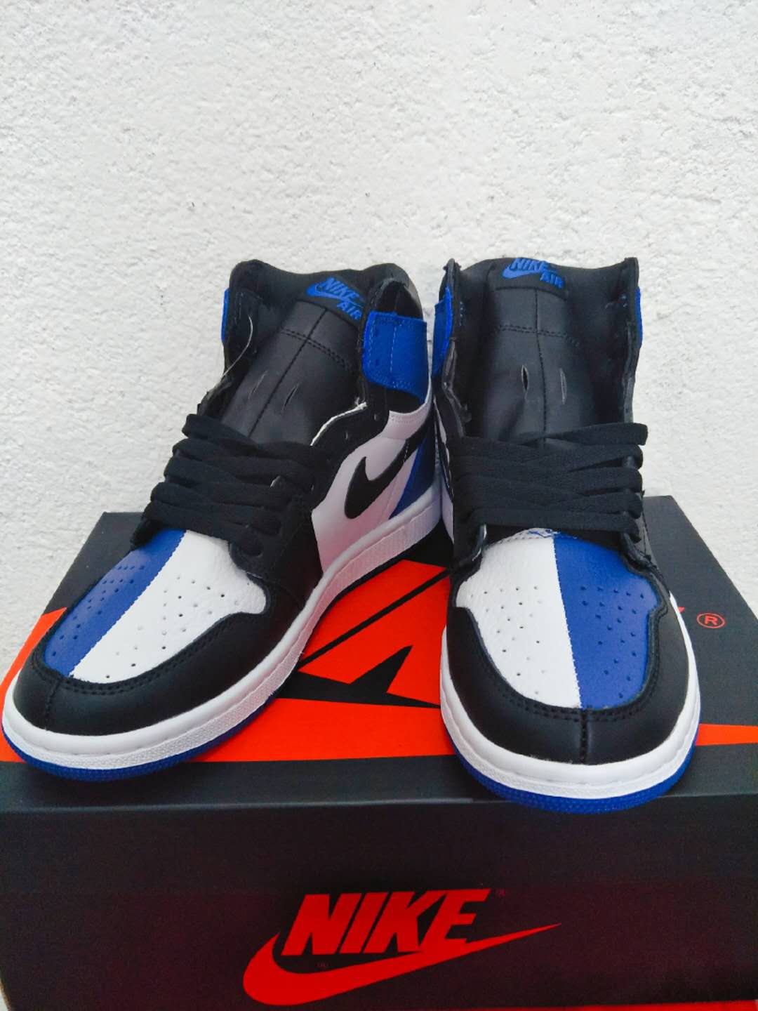 New Air Jordan 1 Clown Blue Black White Shoes